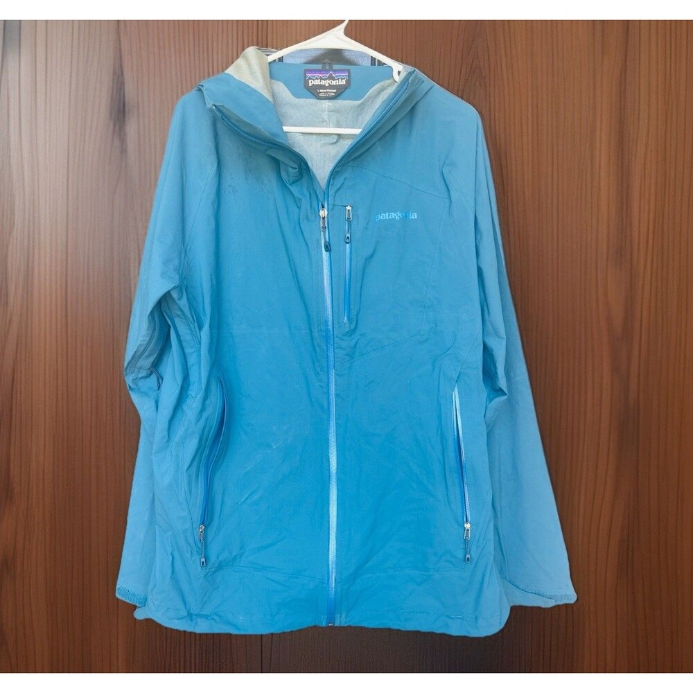 Patagonia Torrentshell Rain Jacket Women XL Blue Hooded Waterproof Shell 84800